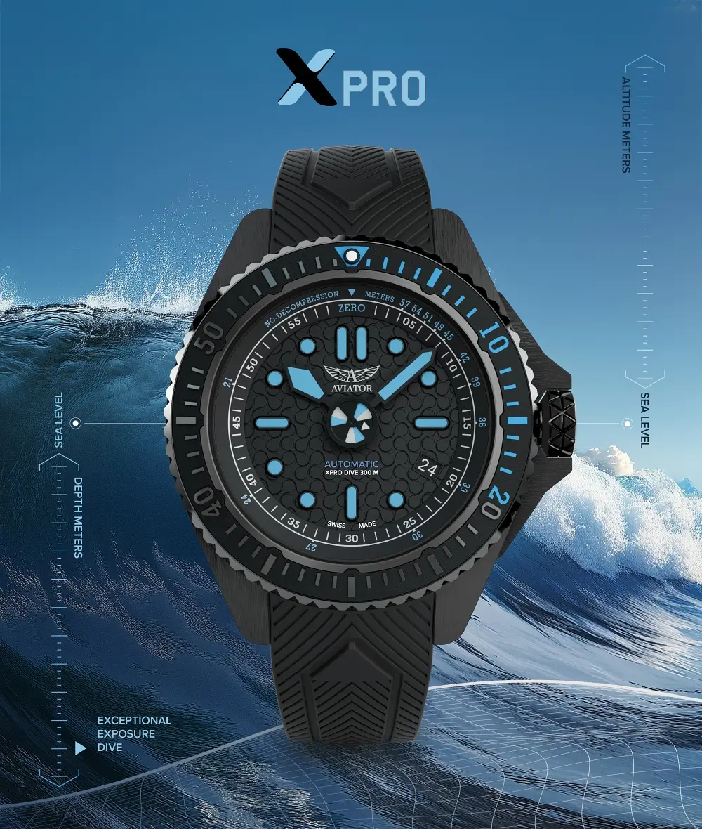 Aviator Swiss Made XPro Dive. Nowa, zaskakująca kolekcja zegarków nurkowych!
